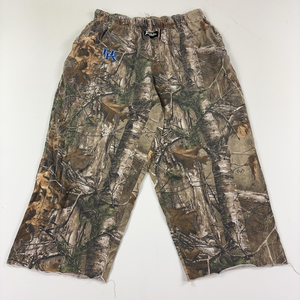 Kentucky Wildcats Pants Mens XL Brown Camo NCAA Basketball Zubaz Elastic Waist